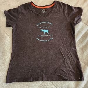 Womens 2xl Kastlfel Yellowstone National Park T-shirt Soft Recycled Material